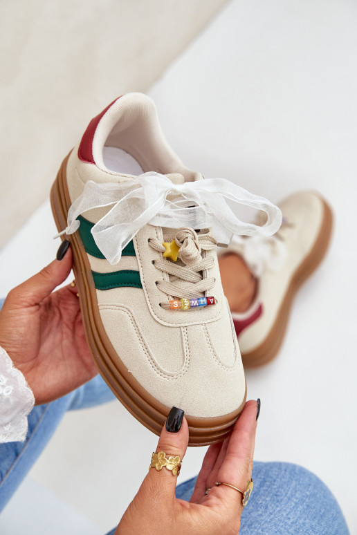  modeļa apavi  Z Przypinkami smilšu krāsas Jariana