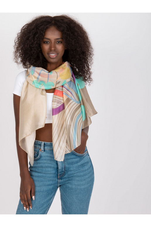 Smilškrāsas plānas šalles ar rakstiem