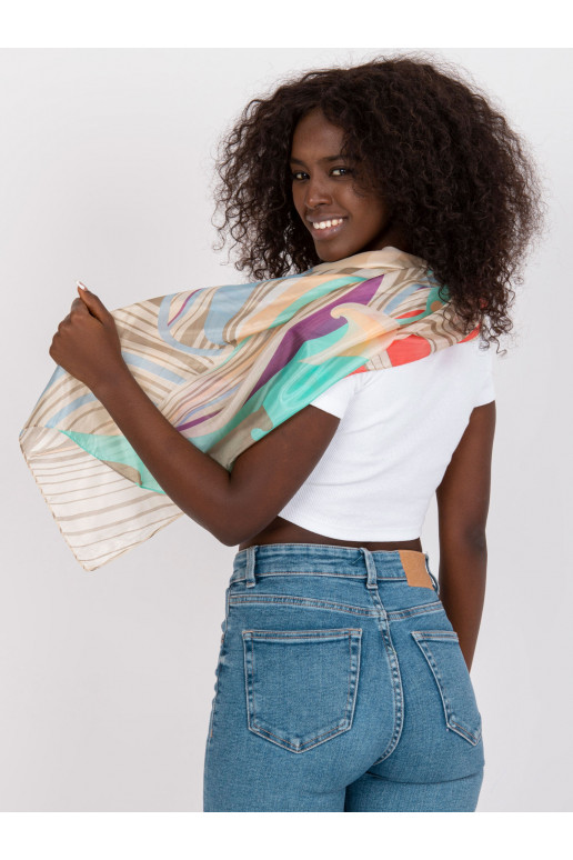 Smilškrāsas plānas šalles ar rakstiem