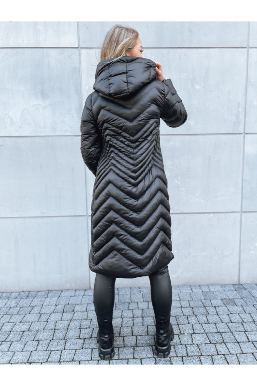 RUNWAY FLAIR sieviešu stepēta jaka melna