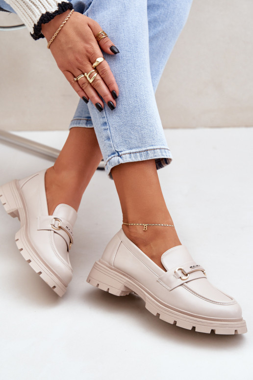 sieviešu mokasīni no eko ādas smilšu krāsas Savethira  sieviešu mokasīni no eko ādas smilšu krāsas Savethira