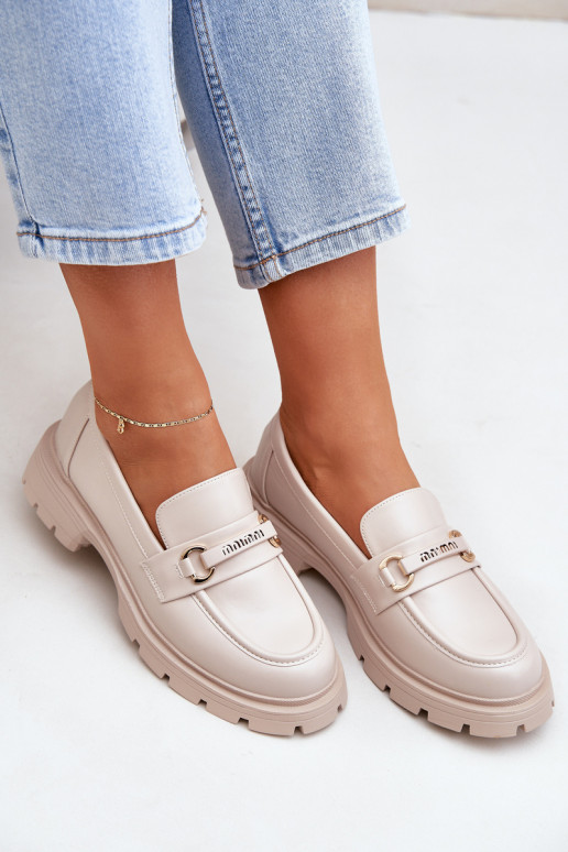 sieviešu mokasīni no eko ādas smilšu krāsas Savethira  sieviešu mokasīni no eko ādas smilšu krāsas Savethira