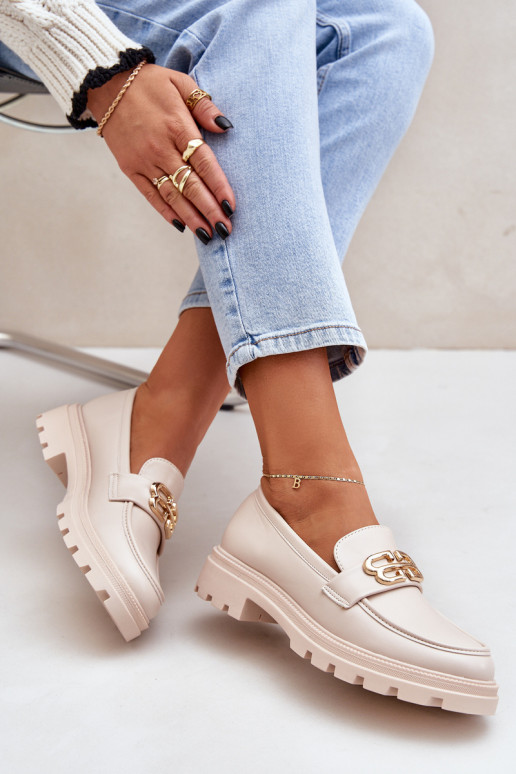 sieviešu mokasīni Ze Zelta krāsasm Detalem smilšu krāsas Trionna sieviešu mokasīni Ze Zelta krāsasm Detalem smilšu krāsas Trionna