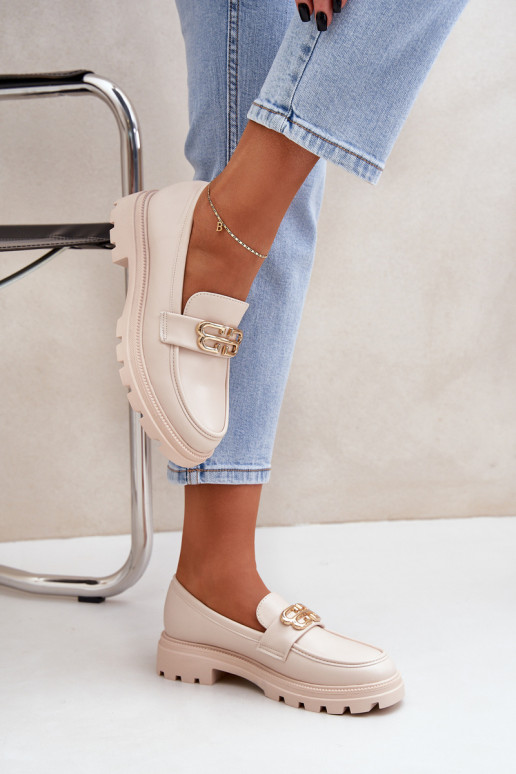 sieviešu mokasīni Ze Zelta krāsasm Detalem smilšu krāsas Trionna sieviešu mokasīni Ze Zelta krāsasm Detalem smilšu krāsas Trionna