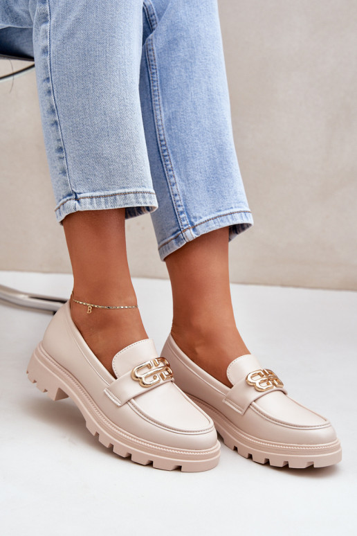 sieviešu mokasīni Ze Zelta krāsasm Detalem smilšu krāsas Trionna sieviešu mokasīni Ze Zelta krāsasm Detalem smilšu krāsas Trionna