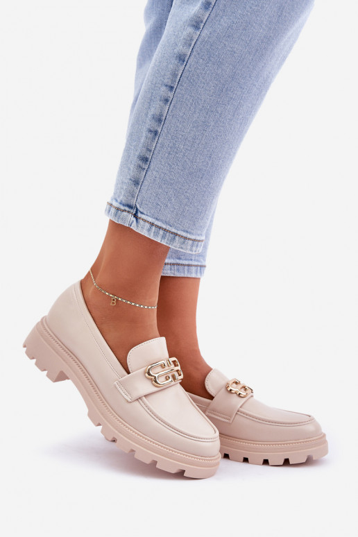 sieviešu mokasīni Ze Zelta krāsasm Detalem smilšu krāsas Trionna sieviešu mokasīni Ze Zelta krāsasm Detalem smilšu krāsas Trionna