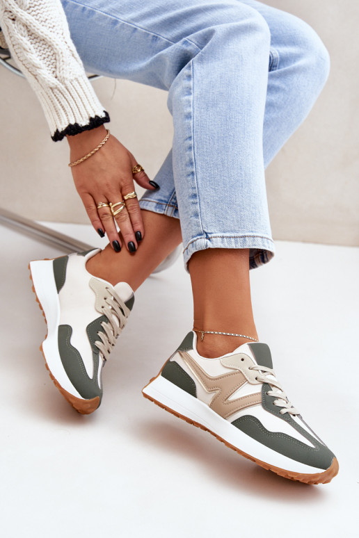 sporta apavi  modeļa apavi  smilšu krāsas-Zaļas krāsas Britma