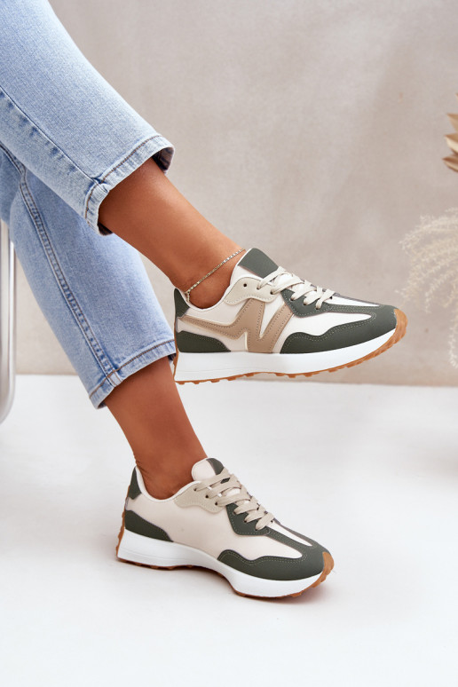 sporta apavi  modeļa apavi  smilšu krāsas-Zaļas krāsas Britma