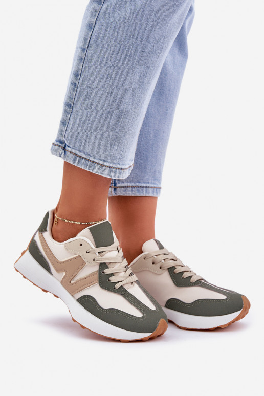 sporta apavi  modeļa apavi  smilšu krāsas-Zaļas krāsas Britma