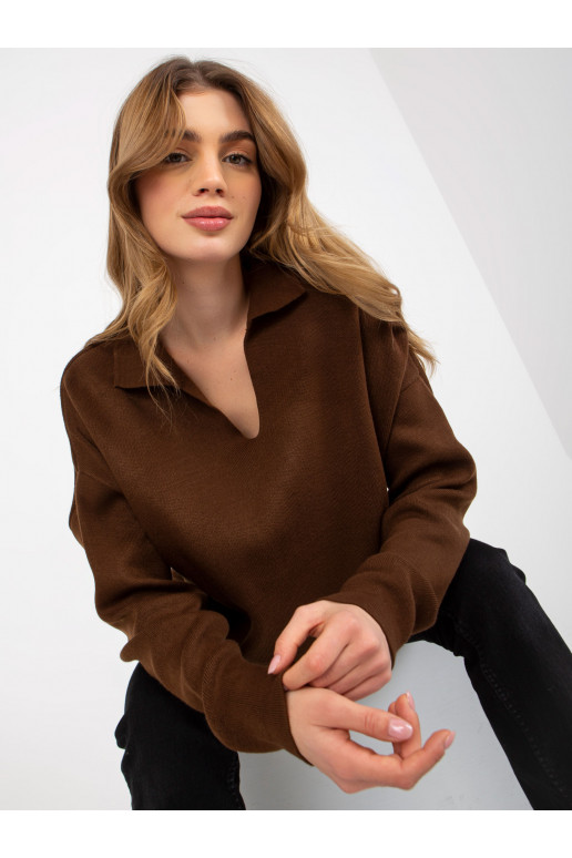 Tumši brūns vienkāršs oversize...