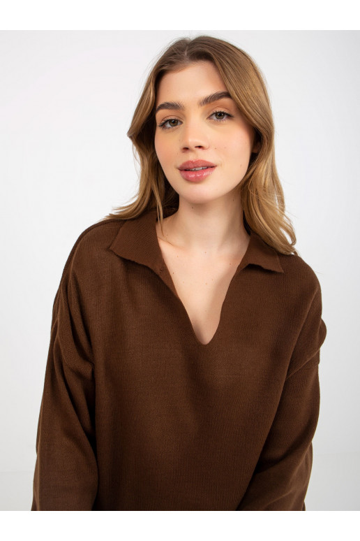 Tumši brūns vienkāršs oversize...