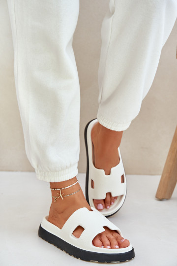 Vieglas čības uz pirksta Čības baltas krāsas Neladith