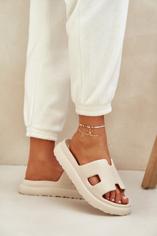 Vieglas čības uz pirksta Čības Ziloņkaula krāsas Neladith