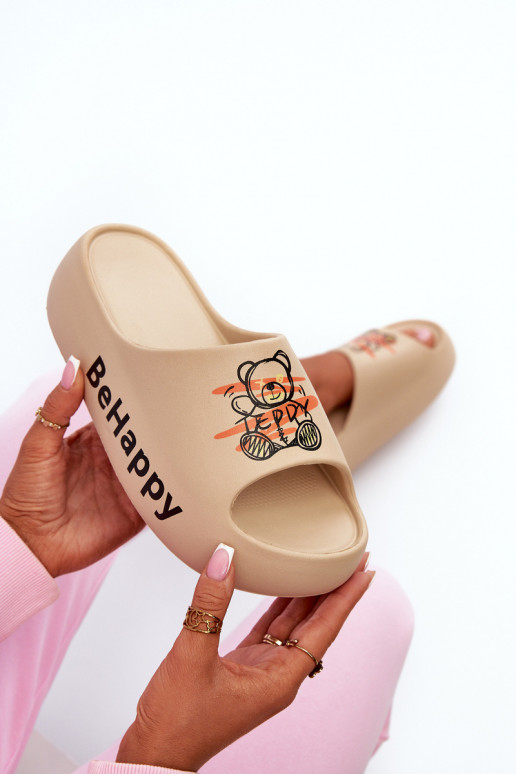  sieviešu čības ar masīvu zoli  Vieglas čības uz pirksta smilšu krāsas Serefina