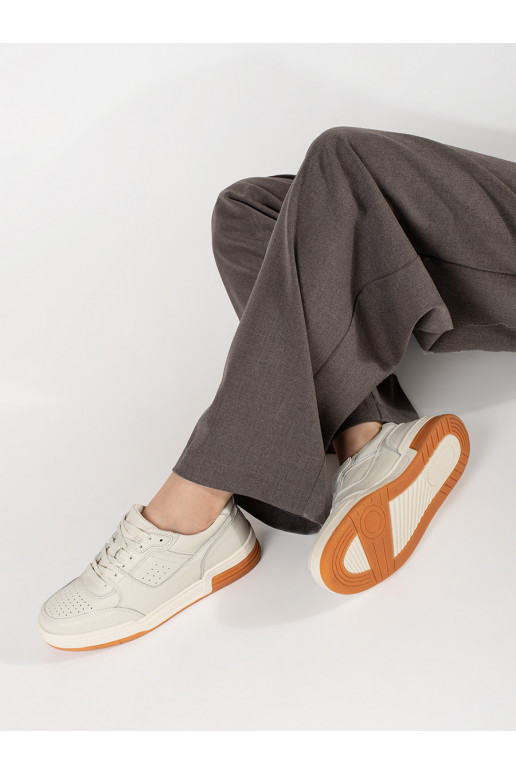 Ziloņkaula krāsas Sporta apavi ar platformu