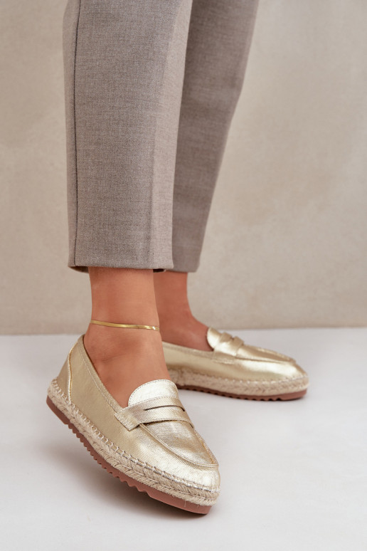 Espadrilless  Plecionką  Zelta krāsas Shilova Espadrilless  Plecionką  Zelta krāsas Shilova