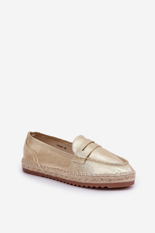 Espadrilless  Plecionką  Zelta krāsas Shilova Espadrilless  Plecionką  Zelta krāsas Shilova