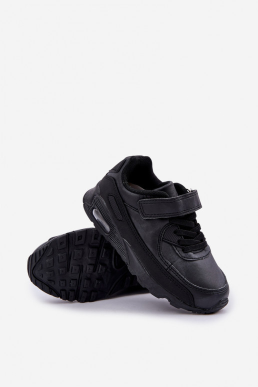 Sneakers modeļa apavi Bērnu apavi ar lipīgām aizdarēm melnas krāsas Krissandra Sneakers modeļa apavi Bērnu apavi ar lipīgām aizdarēm melnas krāsas Krissandra