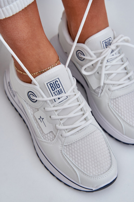 sporta apavi  modeļa apavi  Big Star NN274A103 HI-POLY SYSTEM Baltas-tumši zilas krāsas