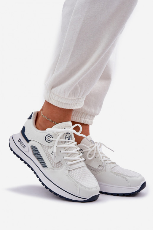 sporta apavi  modeļa apavi  Big Star NN274A103 HI-POLY SYSTEM Baltas-tumši zilas krāsas