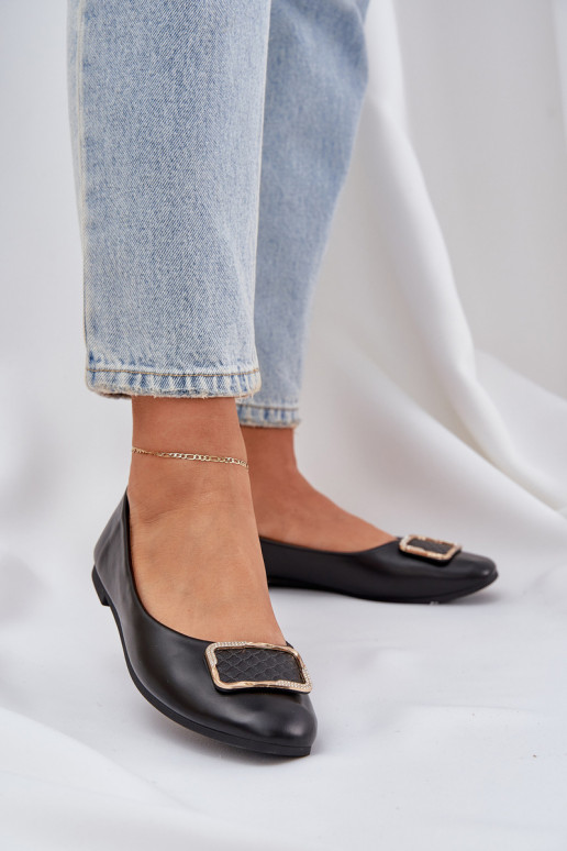 Eko Balerīnas  ar ornamentiem Melns Tulnelia Eko Balerīnas  ar ornamentiem Melns Tulnelia