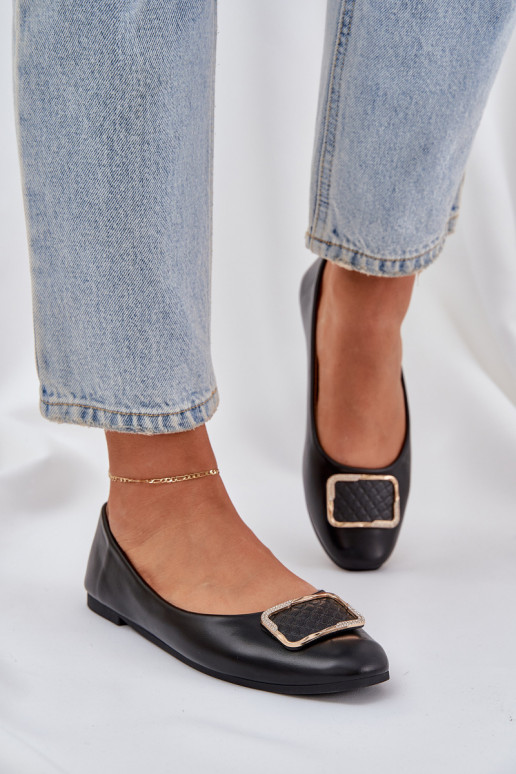 Eko Balerīnas  ar ornamentiem Melns Tulnelia Eko Balerīnas  ar ornamentiem Melns Tulnelia