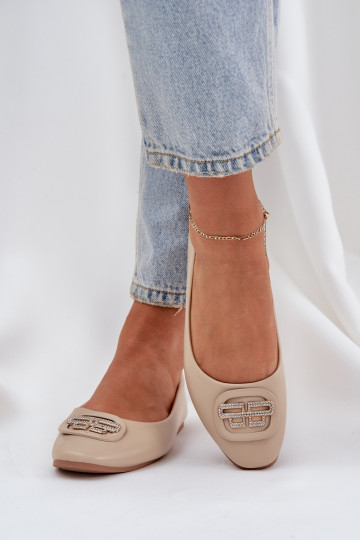 Balerīnas  ar ornamentiem smilšu krāsas Ainoria 2