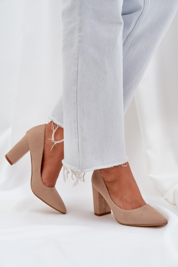 Augstpapēžu kurpes owe smilšu krāsas Florena