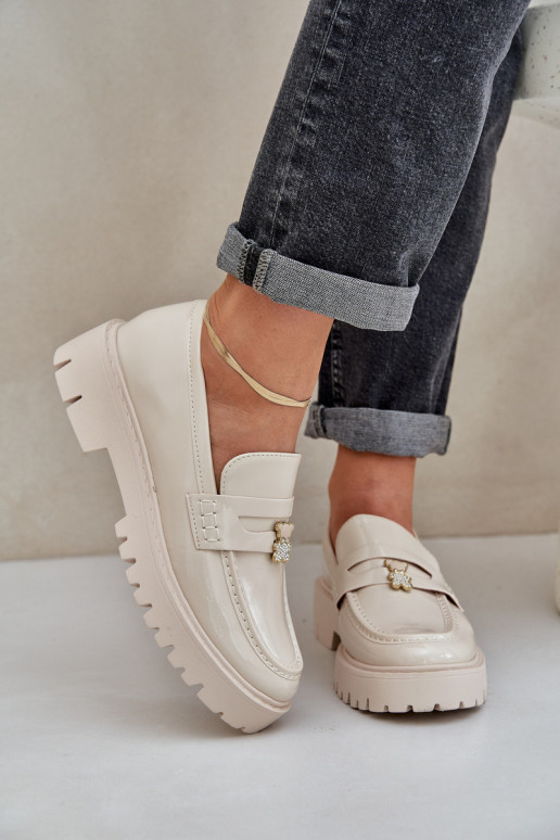 Lakoti mokasīni  Z Przypinką  smilšu krāsas Wulinea Lakoti mokasīni  Z Przypinką  smilšu krāsas Wulinea