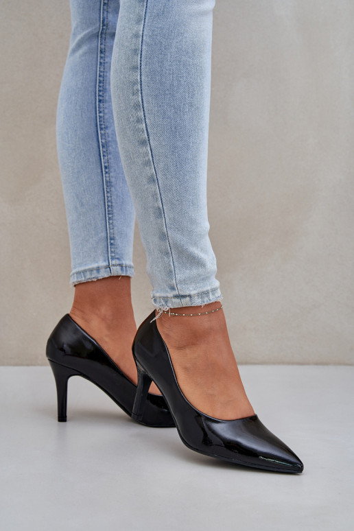 augstpapēžu kurpes Z Laquej Eko Skóry Melns Sanalitia augstpapēžu kurpes Z Laquej Eko Skóry Melns Sanalitia