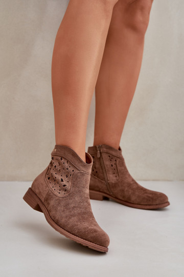 Zābaki  ar platiem papēžiem S.Barski HY51-113 brūnas krāsas