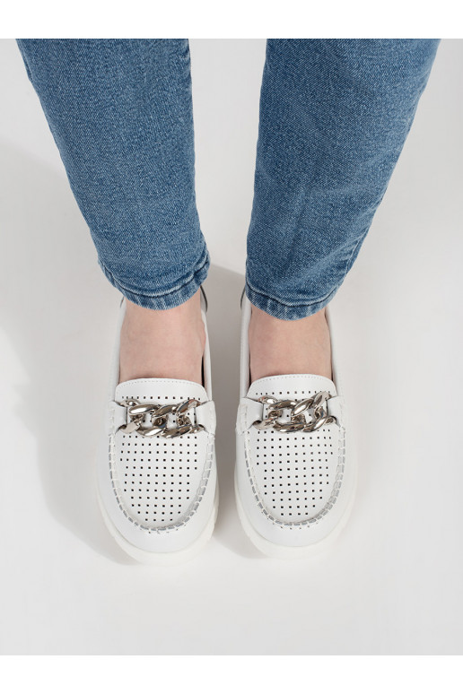 balta krāsa mokasīni  ar platformu   balta krāsa mokasīni  ar platformu