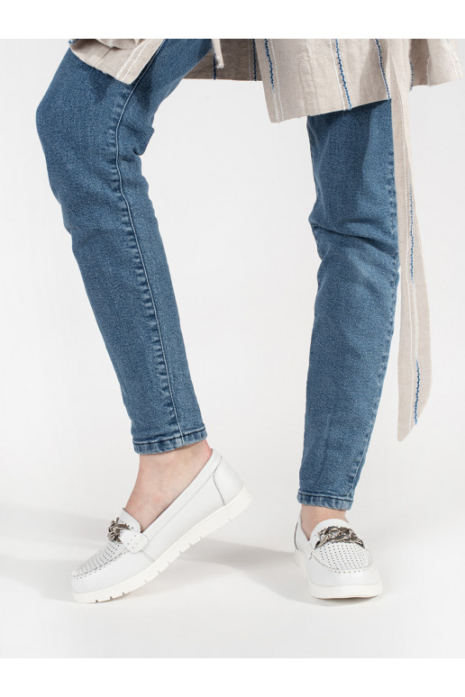 balta krāsa mokasīni  ar platformu   balta krāsa mokasīni  ar platformu