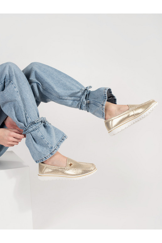 Zelta krāsas mokasīni  Zelta krāsas mokasīni