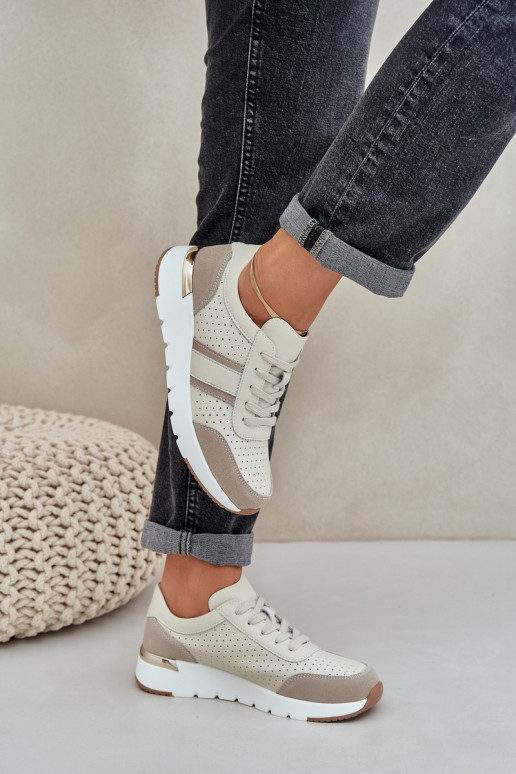     modeļa apavi sporta apavi  smilšu krāsas Norlexia