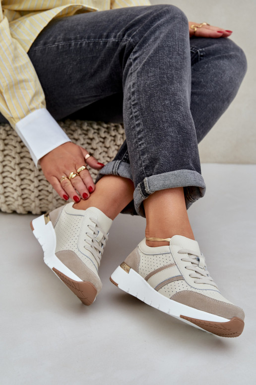     modeļa apavi sporta apavi  smilšu krāsas Norlexia