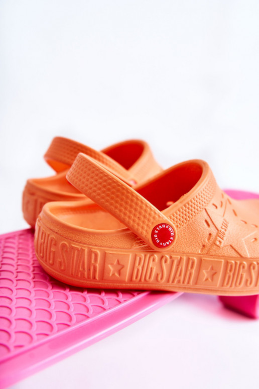 Bērnu apavi Vieglas čības  Big Star II375008 oranžas krāsas Bērnu apavi Vieglas čības  Big Star II375008 oranžas krāsas