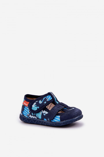 Čības Milami Bērnu apavi ar lipīgām aizdarēm tumši zilas krāsas Reathiana