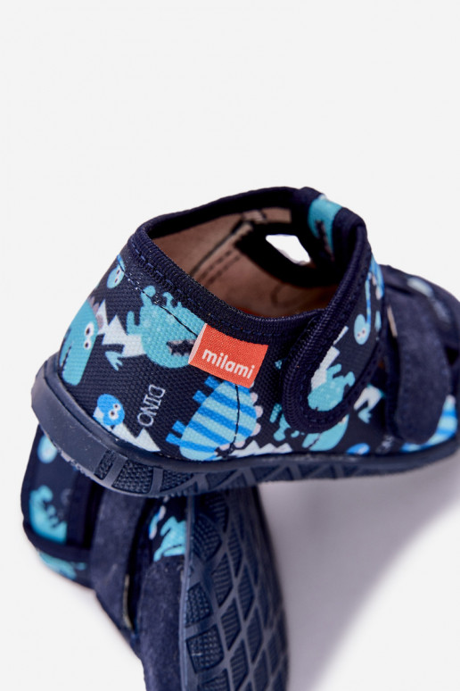 Čības Milami Bērnu apavi ar lipīgām aizdarēm tumši zilas krāsas Reathiana