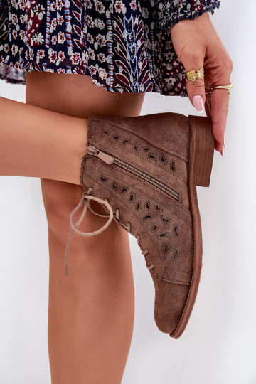 Sieviešu puszābaki  S.Barski HY51-185 brūnas krāsas 2