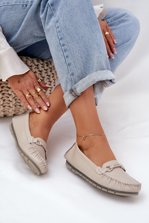 zempapēžu   Mokasīni ar ornamentiem S.Barski LR51-547 smilšu krāsas