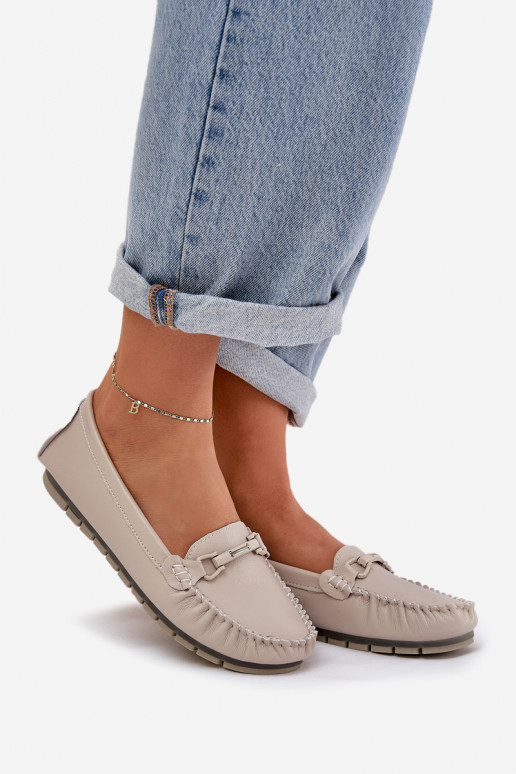 zempapēžu   Mokasīni ar ornamentiem S.Barski LR51-547 smilšu krāsas