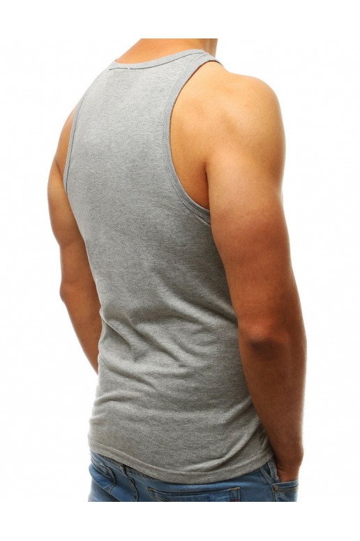 Vīriešu krekliņš bez apdrukas, pelēks
