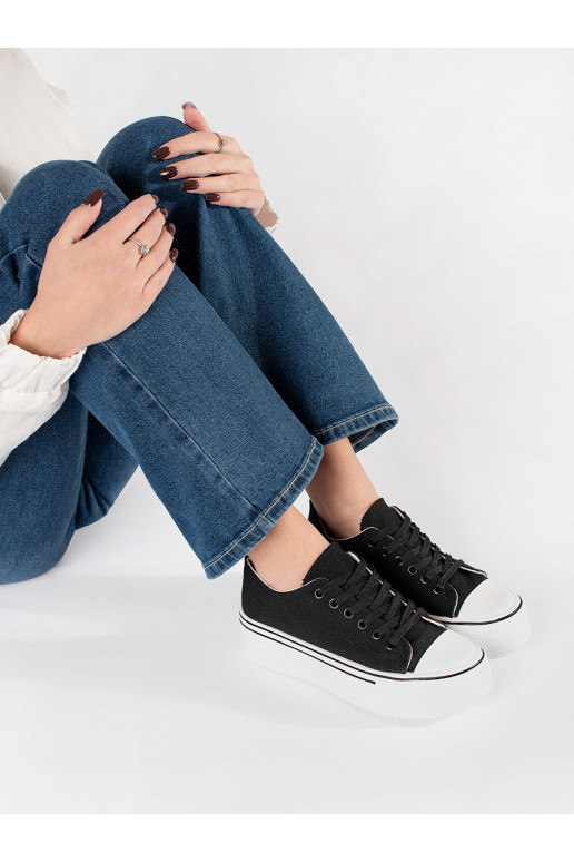 Melnas klasiska modeļa sieviešu kedas 