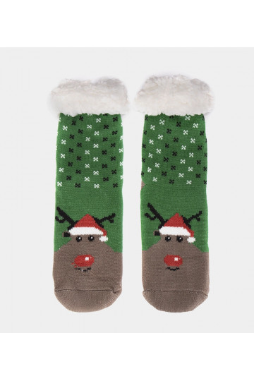 Zaļas izolētas zeķes ar...