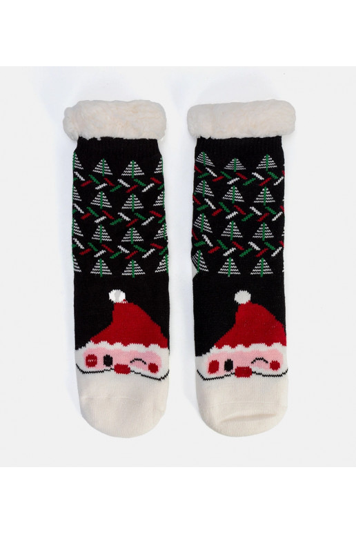 Melnas izolētas zeķes ar Santa Claus... Melnas izolētas zeķes ar Santa Claus...