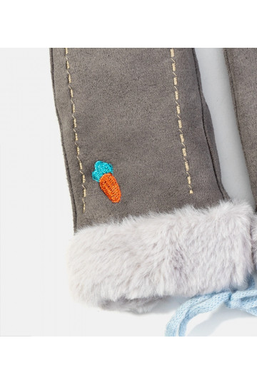 Burkānu pelēki bērnu cimdi 2