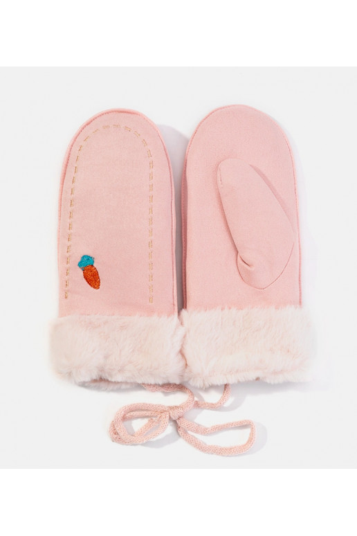 Burkānu rozā bērnu cimdi