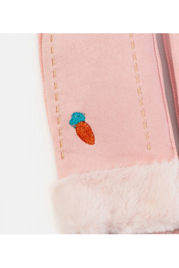 Burkānu rozā bērnu cimdi 2