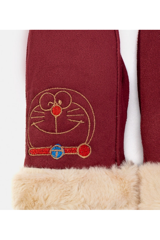 Burgundy Kitty bērnu cimdi